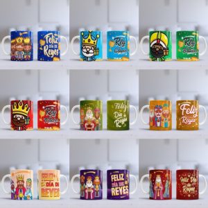 9 Plantillas Tazas Dia de Reyes