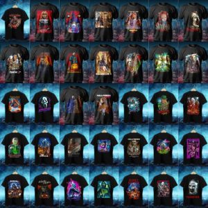 35 Plantillas Playeras Movies de Terror