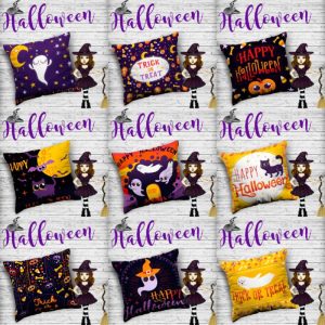 9 Plantillas Cojines de Hallowen