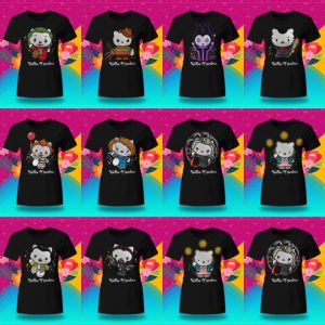 10 Plantillas Playeras Hello Kitty Halloween