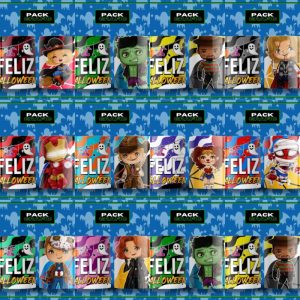 10 Plantillas Tazas Halloween Héroes