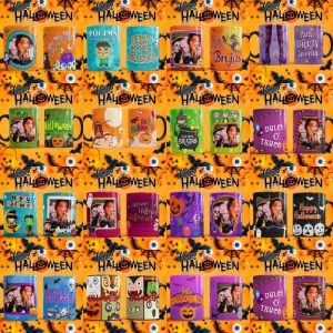 15 Plantillas Tazas de Halloween con Foto