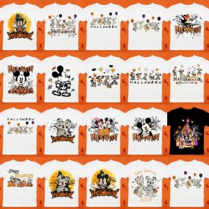 19 Plantillas Playeras de Halloween Disney