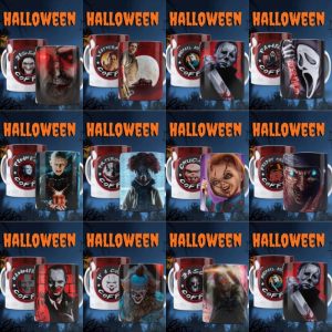11 Plantillas Tazas de Halloween Terror