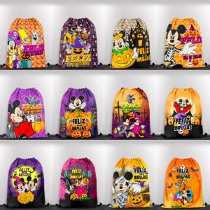 12 Plantillas Bolsas Halloween Disney