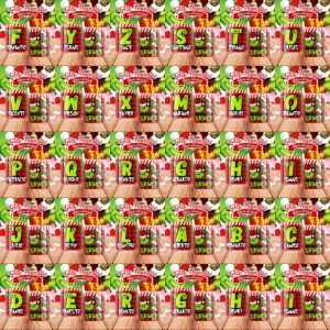 26 Plantillas Tazas Abecedario Grinch