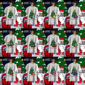 12 Plantillas Playeras Among Us Navideño