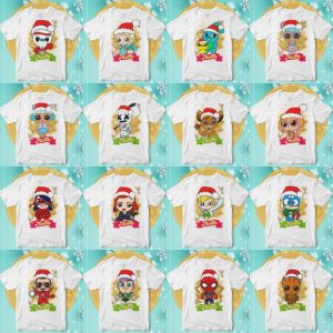16 Plantillas Playeras Heroes de Navidad