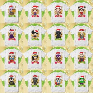 16 Plantillas Playeras Héroes Navideños