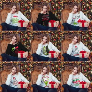 9 Plantillas Playeras Grinch Navideño
