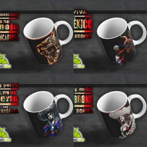 4 Plantillas Tazas Amor a México