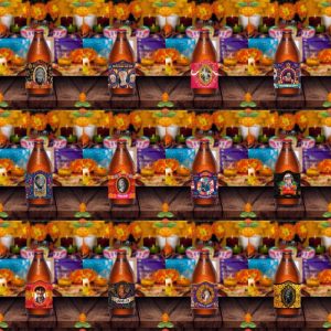 12 Plantillas Caguamitas Día de Muertos