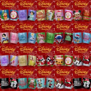 18 Plantillas Tazas Navidad Disney