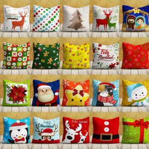 20 Plantillas Cojines Navideños