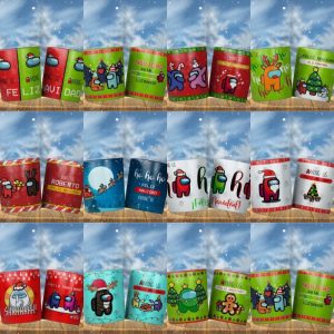 11 Plantillas Tazas Among Us