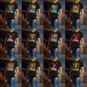 10 Plantillas Playeras Princesas Catrinas Papel Picado