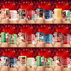 10 Plantillas Tazas Navidad Marco Para Fotos