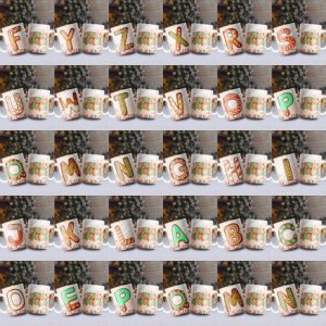 26 Plantillas Tazas ABC Gengibre