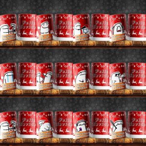12 Plantillas Tazas Flork Navidad