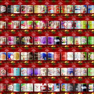 41 Plantillas Tazas Navidad Variada