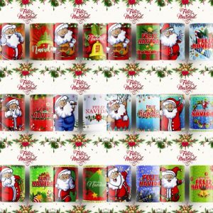12 Plantillas Tazas Santa Claus