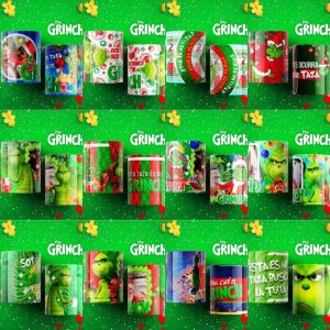 12 Plantillas Tazas Grinch