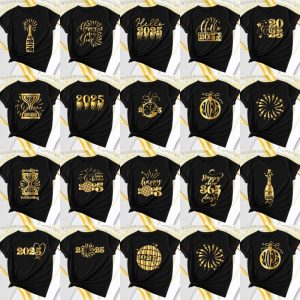 18 Plantillas Playeras Año Nuevo 2025