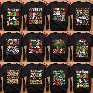 12 Plantillas Playera Adios 2024 Hola 2025