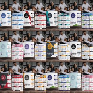 10 Plantillas Tazas Calendario Corporativo 2025