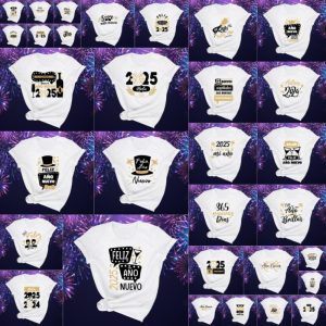 31 Plantillas Playeras Feliz Año 2025