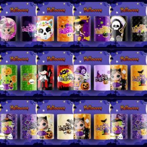 10 Plantillas Tazas de Halloween Divertido