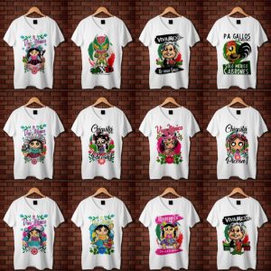 12 Plantillas Playeras Muñecos Mexicanos