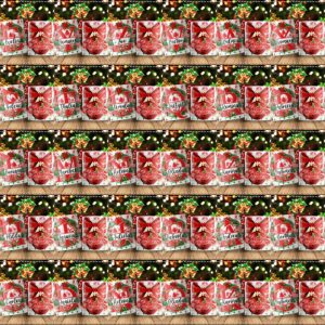 26 Plantillas Tazas Alfabeto Navideño