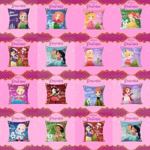14 Plantillas Cojines Princesas Navidad