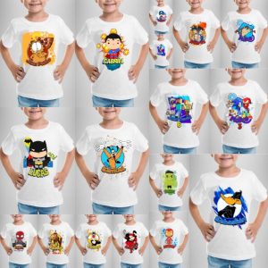 17 Plantillas Playeras Personajes Dia del Niño