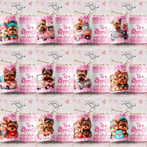 12 Plantillas Tazas Dog Love
