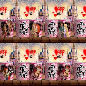 5 Plantillas Tazas Amor Disney
