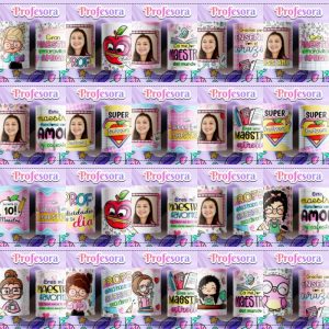 20 Plantillas Taza Profesora Feliz