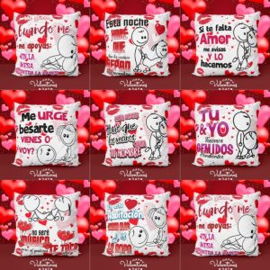 8 Plantillas Cojin Palitos San Valentin