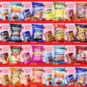 28 Plantllas Taza y ChipBag San Valentin