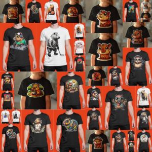 37 Plantillas Playeras Capibara Friends