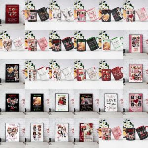 28 Plantillas Cuadros y Taza San Valentin