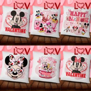 6 Plantillas Cojines Happy Valentine