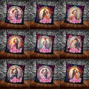 8 Plantillas Cojin Princesas Love Vitral