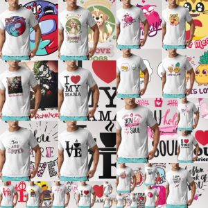 25 Plantillas Playera Amor y Amistad