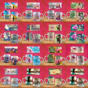 15 Plantillas Tazas Amor Cristiano