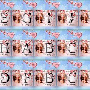26 Plantillas Tazas Alfabeto Amor