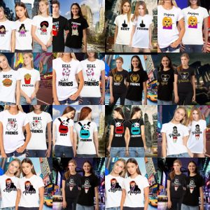 14 Plantillas Playeras Best Friends