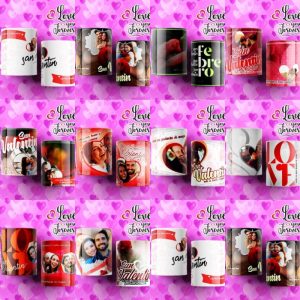10 Plantillas Tazas Love Forever