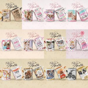 12 Plantillas Tazas Día del Abuelo
